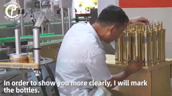 Étiqueteuse horizontale intelligente pour petites bouteilles en plastique, réactif automatique pour huiles essentielles